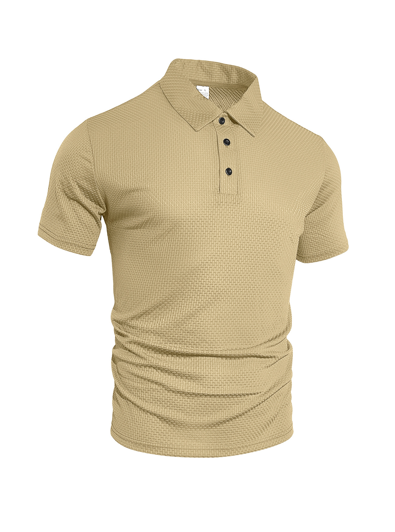 Clothes > Men's Clothing > Tops > T-Shirts  Summer Men's Ice Silk Short Sleeve Lapel POLO Shirt T-Shirt S-3XL