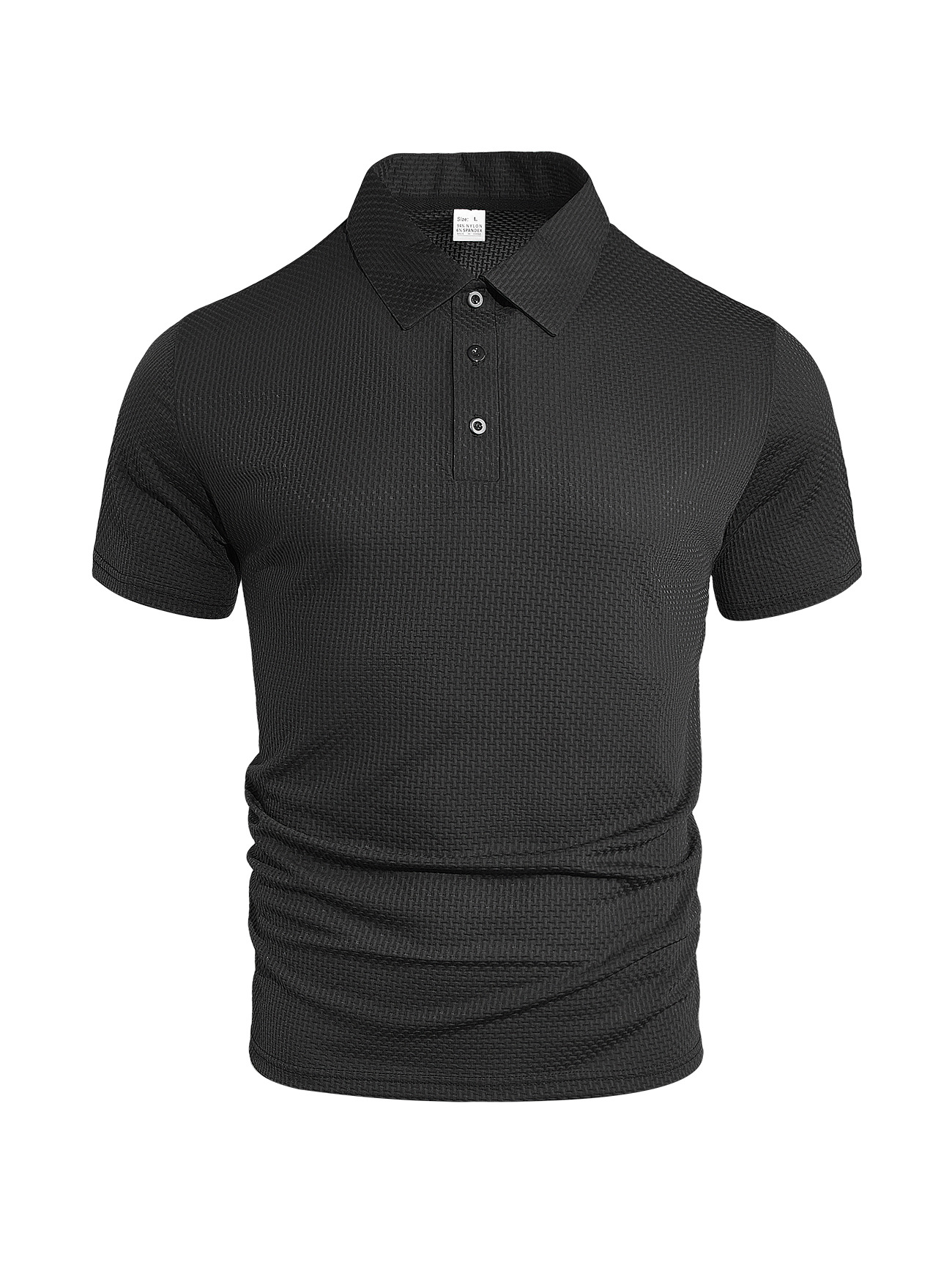 Clothes > Men's Clothing > Tops > T-Shirts  Summer Men's Ice Silk Short Sleeve Lapel POLO Shirt T-Shirt S-3XL