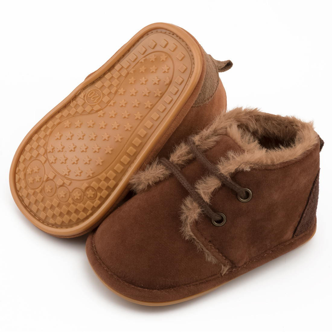 New Snow Baby Booties Shoes Baby Boy Girl Shoes Crib Shoes Winter Warm Cotton Anti-slip Sole Newborn Toddler First Walkers Shoes