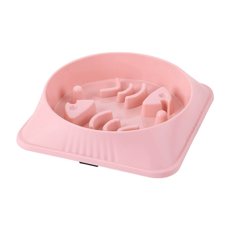 1PC     New pet slow food bowl, dog bowl, cat bowl, anti choking and anti slip dog and cat food utensils, pet supplies