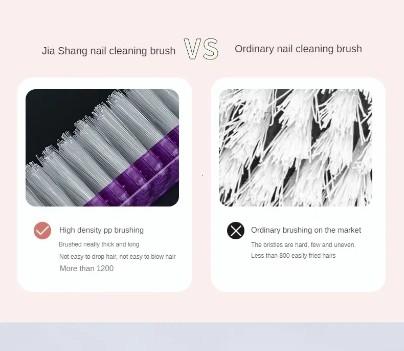 50Pcs Cleaning Nail Brushes Tools Colorful Plastic Dust Cleaner Brushes Nail Art Manicure Pedicure Powder Soft Remover Brush