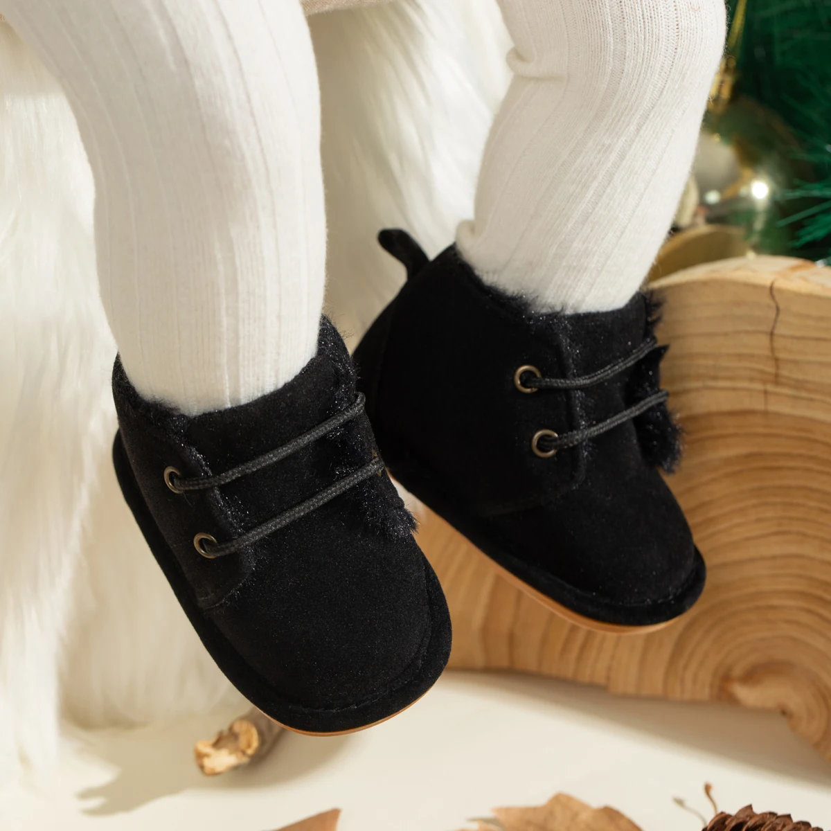 New Snow Baby Booties Shoes Baby Boy Girl Shoes Crib Shoes Winter Warm Cotton Anti-slip Sole Newborn Toddler First Walkers Shoes