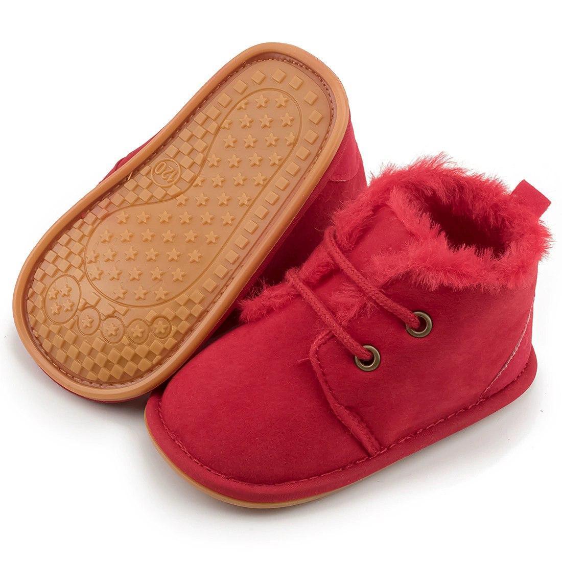 New Snow Baby Booties Shoes Baby Boy Girl Shoes Crib Shoes Winter Warm Cotton Anti-slip Sole Newborn Toddler First Walkers Shoes