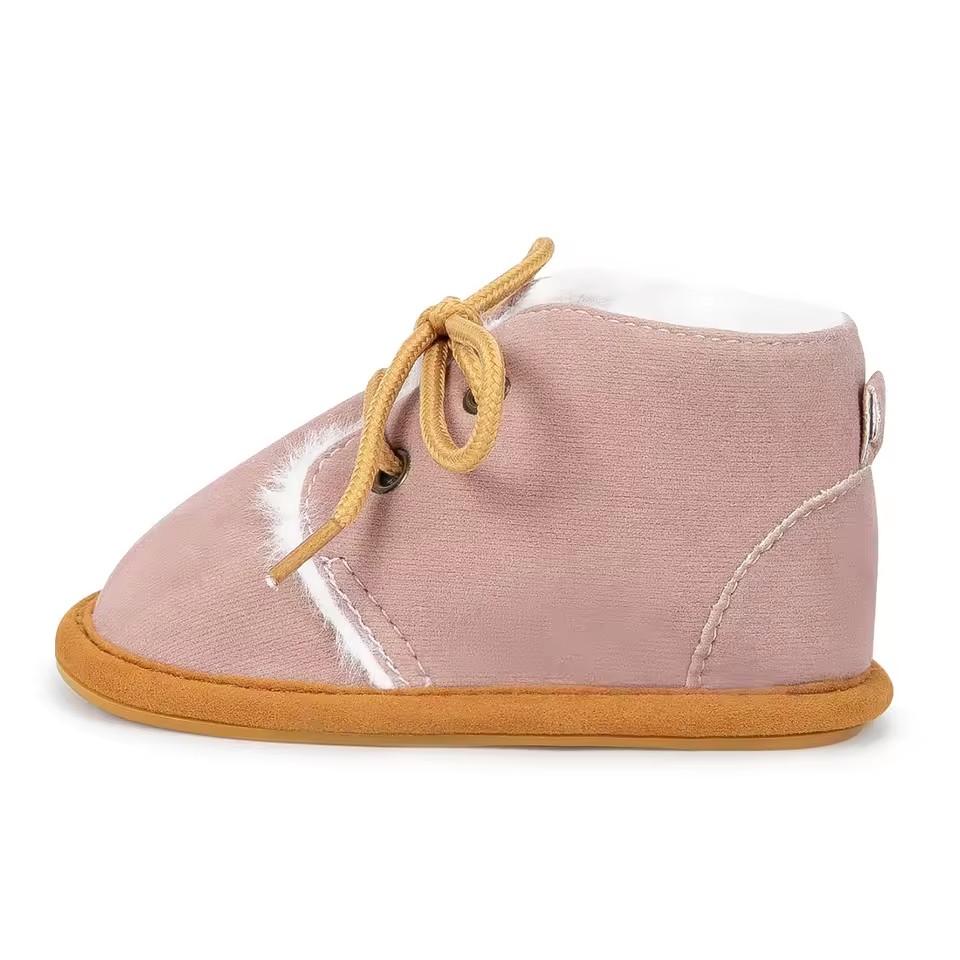 New Snow Baby Booties Shoes Baby Boy Girl Shoes Crib Shoes Winter Warm Cotton Anti-slip Sole Newborn Toddler First Walkers Shoes