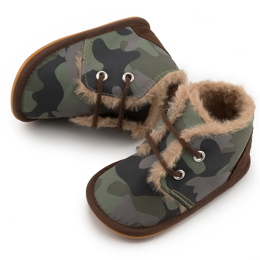 New Snow Baby Booties Shoes Baby Boy Girl Shoes Crib Shoes Winter Warm Cotton Anti-slip Sole Newborn Toddler First Walkers Shoes