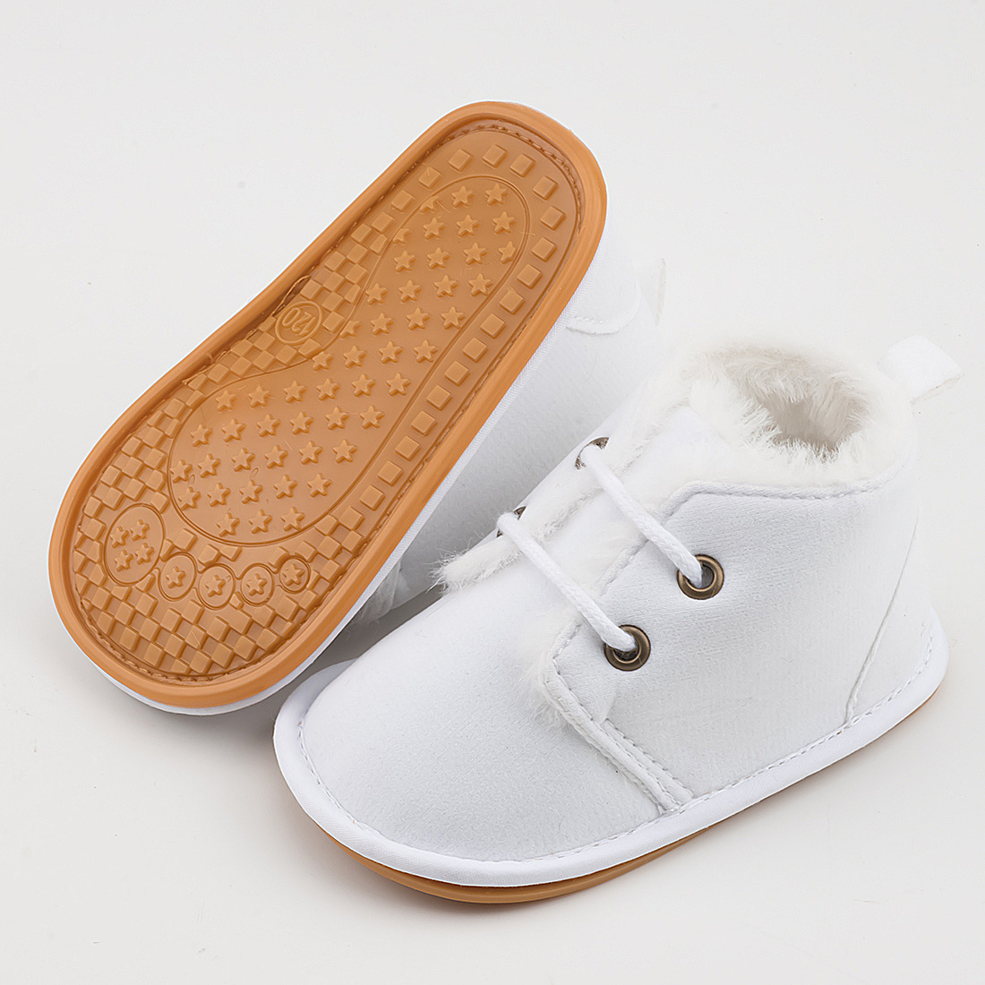 New Snow Baby Booties Shoes Baby Boy Girl Shoes Crib Shoes Winter Warm Cotton Anti-slip Sole Newborn Toddler First Walkers Shoes