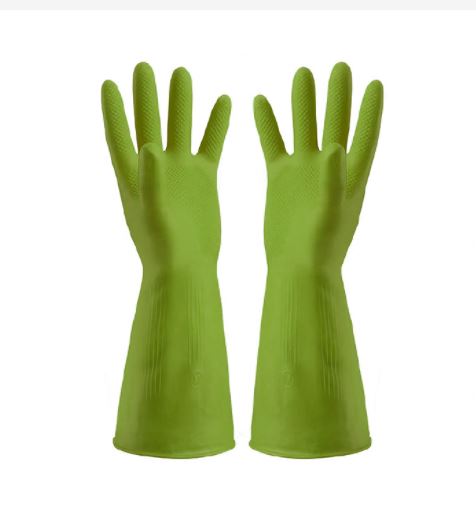 rubber Gloves Beef tendon gloves kitchen cleaning Tools latex gloves housework Washing household dishwashing waterproof gloves antiskid Silicone Sponge Glove Household Scrubber durable protective
