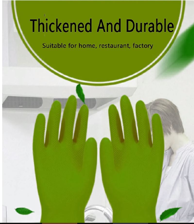 rubber Gloves Beef tendon gloves kitchen cleaning Tools latex gloves housework Washing household dishwashing waterproof gloves antiskid Silicone Sponge Glove Household Scrubber durable protective