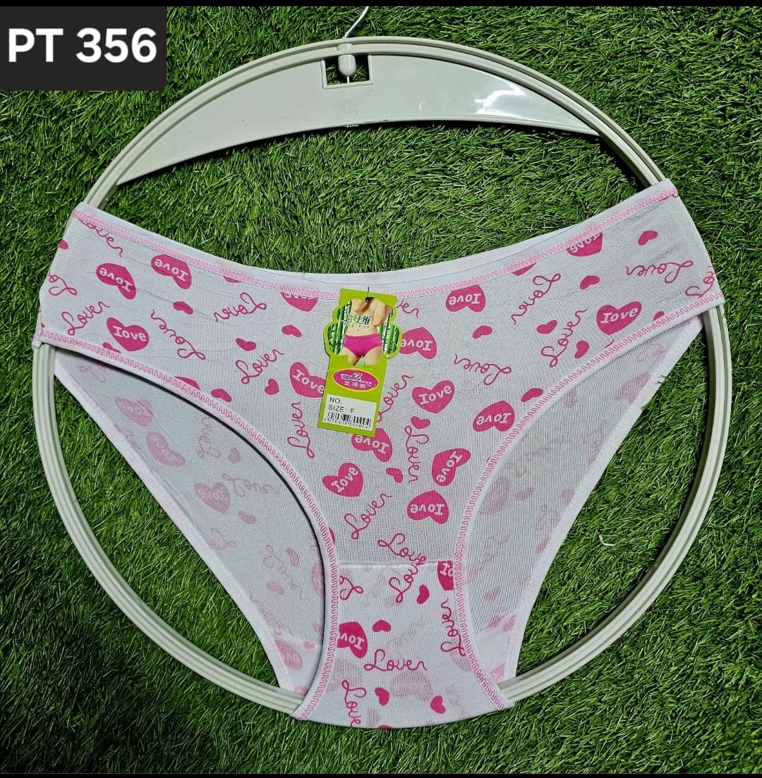 6PCS Women Printed Cotton Panties Set – Soft Breathable Stretch Ladies Underwear, Cute High Waist Comfortable Everyday Briefs Multi Color Pack
