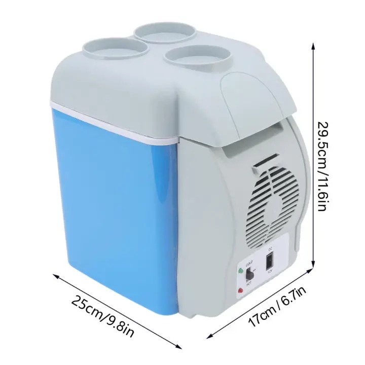 7.5L Portable Car Fridge & Warmer 🚗❄️🔥 – Compact Mini Cooler & Heater for Drinks & Food, Dual Function Travel Fridge for Road Trips, Camping & Everyday Use