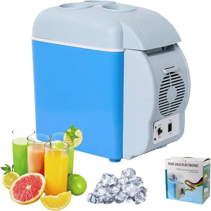 7.5L Portable Car Fridge & Warmer 🚗❄️🔥 – Compact Mini Cooler & Heater for Drinks & Food, Dual Function Travel Fridge for Road Trips, Camping & Everyday Use