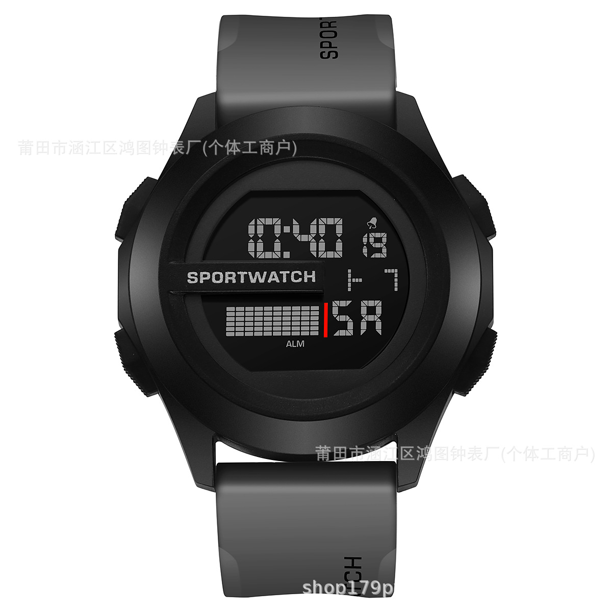【Clearance Sale】Men's fashionable sports digital circular luminous leisure multi-functional rubber strap watch - 50m Water Resistance, Sports & Fashionable, for Outdoor Adventure & Decoration