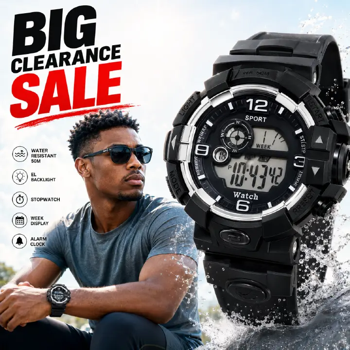 Small - fresh and Sweet Digital Watch - for Female Middle School Students, Best - friend and Couple Style, Sports - themed, Waterproof and Luminous, also for Boys