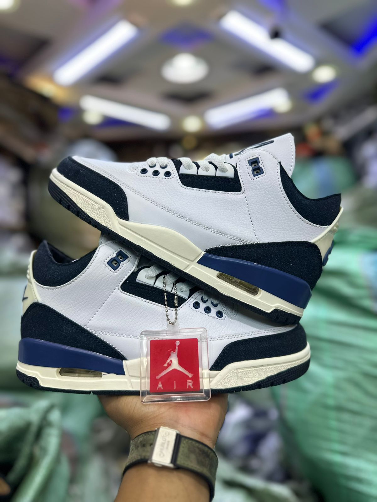 🔥🔥🔥Air Jordan 3 UNC OG Quality Pure Leather Sneaker