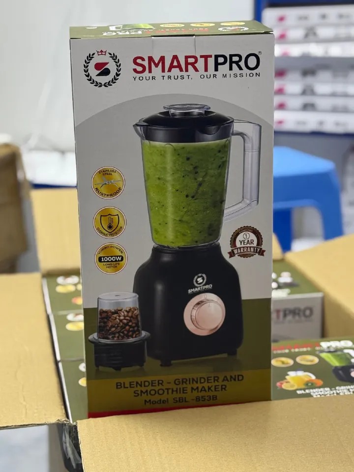 TODAY'S OFFER Brand New Classy  Quality Durable SmartPro blender 1.5L jug capacity ..Designed With Durability and Functionality,featuring a large 1.5L capacity jar