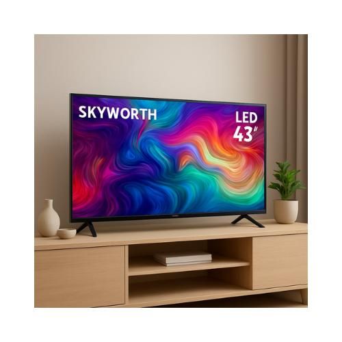 Skyworth 43 Inch QLED 2K Google Smart TV HDR,Dolby Audio,Model 2025-(1-YEAR WARRANTY)+FREE WALL BRACKET AND TV GUARD