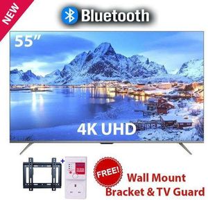 Vitron 55" Inch HTC5568US Smart Android TV ,FRAMELESS, BLUETOOTH ENABLED,4K UHD Smart Android,Netflix,YouTube ,WIFI CONNECTIVITY,APP STORE,INBUILT DECODER+FREE TV GUARD AND WALL MOUNT(1 YEAR WARRANTY)
