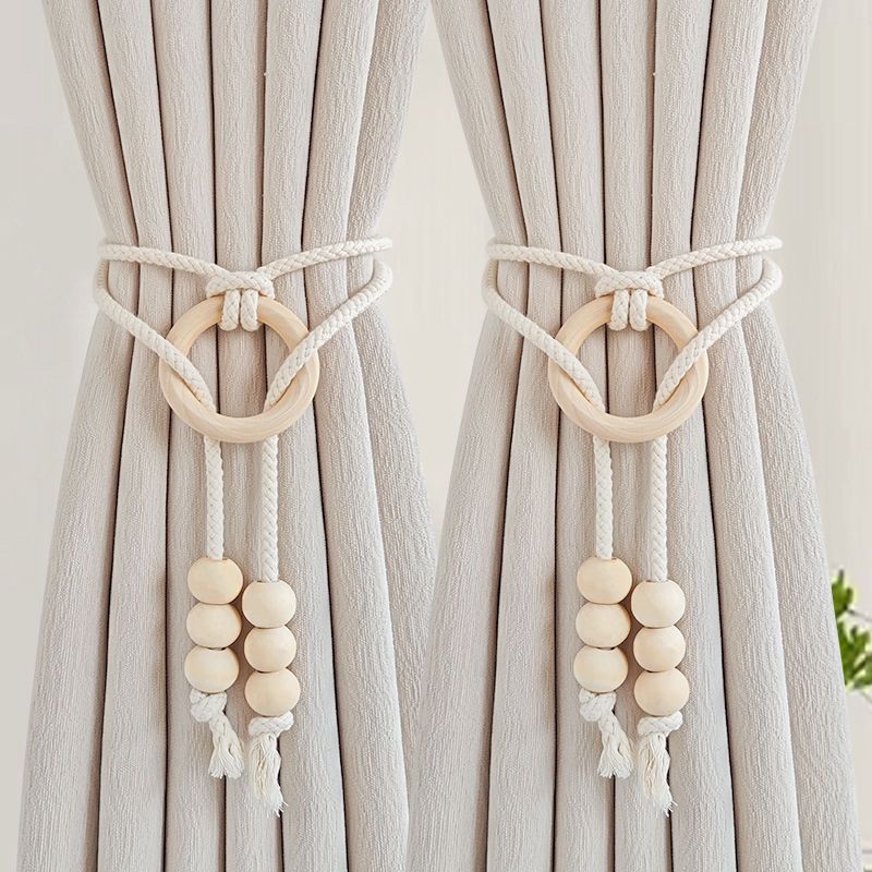 New minimalist luxury curtain tiebacks, a pair of tassel woven ropes for storage and home decoration.