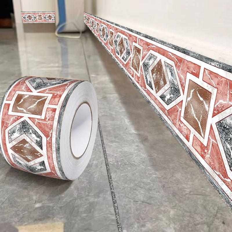 Self-adhesive baseboard stickers, waterproof and moisture-proof tile wall stickers, waistline stickers, kitchen cabinet baseboards, concealing unsightly decorations.（10CM*5M）