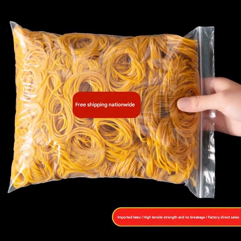 High-elasticity, durable rubber bands, yellow cowhide rubber bands, high-temperature resistant rubber rings for hair perming, industrial rubber bands.