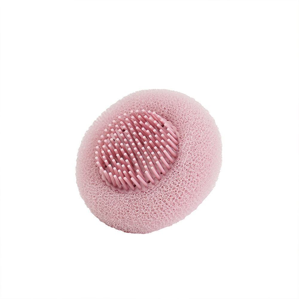 New bath ball with suction cup, exfoliating and foaming, soft and non-spoiling, hanging bath towel.