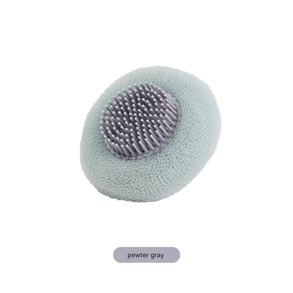 New bath ball with suction cup, exfoliating and foaming, soft and non-spoiling, hanging bath towel.