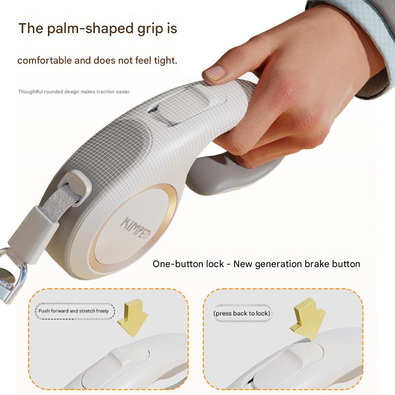 Dog leash, automatic retractable, anti-breakage, suitable for small and medium-sized dogs, including Teddy, Corgi, and cats.