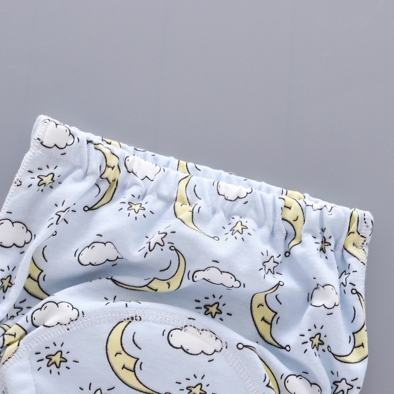Baby training pants, washable 6-layer gauze diaper cover, breathable cloth diaper pants.