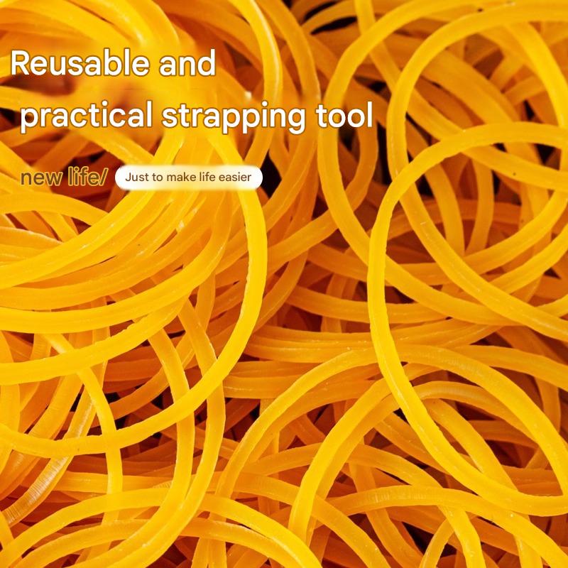 High-elasticity, durable rubber bands, yellow cowhide rubber bands, high-temperature resistant rubber rings for hair perming, industrial rubber bands.