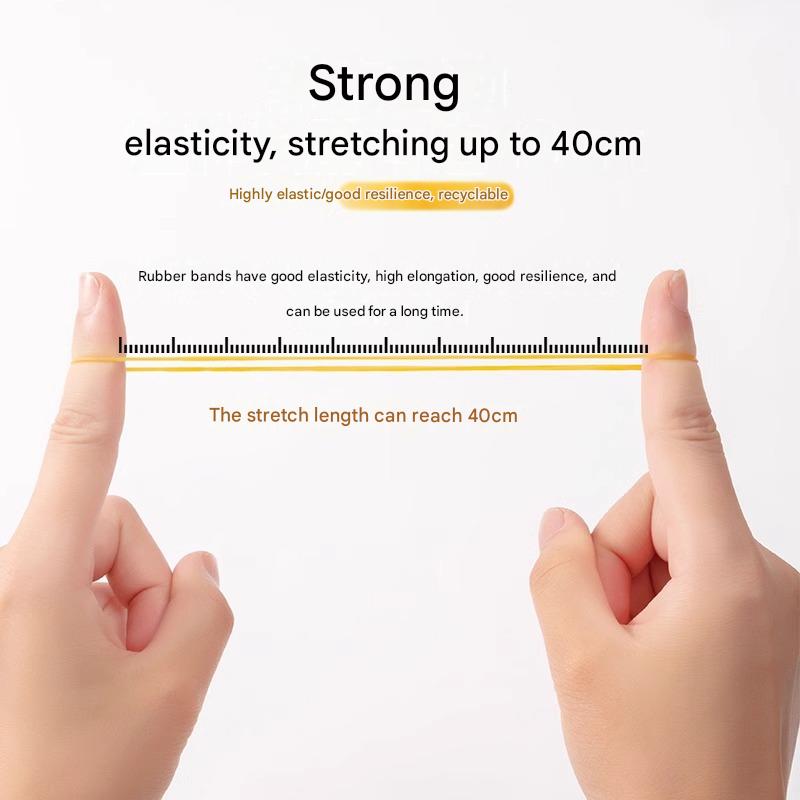 High-elasticity, durable rubber bands, yellow cowhide rubber bands, high-temperature resistant rubber rings for hair perming, industrial rubber bands.