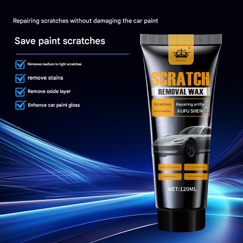 Car scratch wax, scratch repair compound, deep repair tool for vehicle scratches and dents, abrasive, car polishing wax