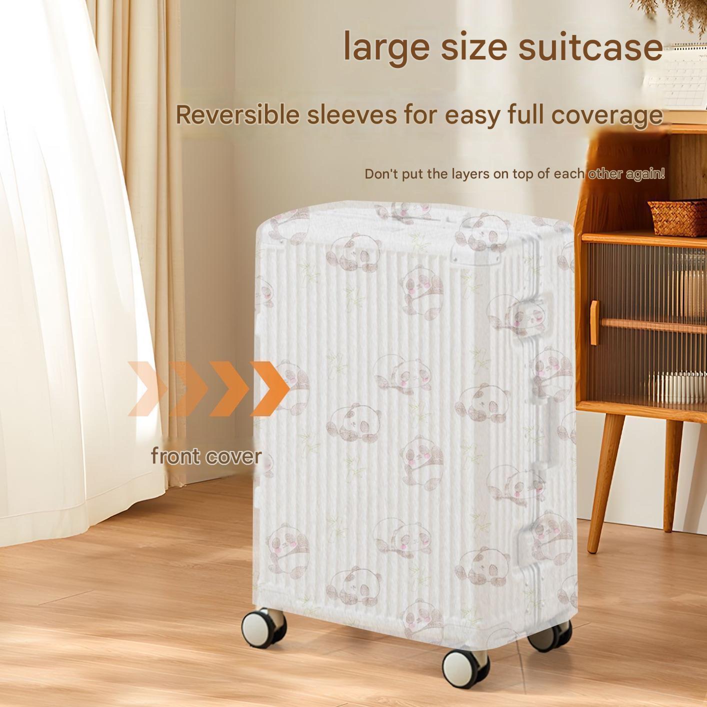 Luggage dust cover, universal all-inclusive disposable non-woven fabric travel trolley case storage protective cover, rainproof cover