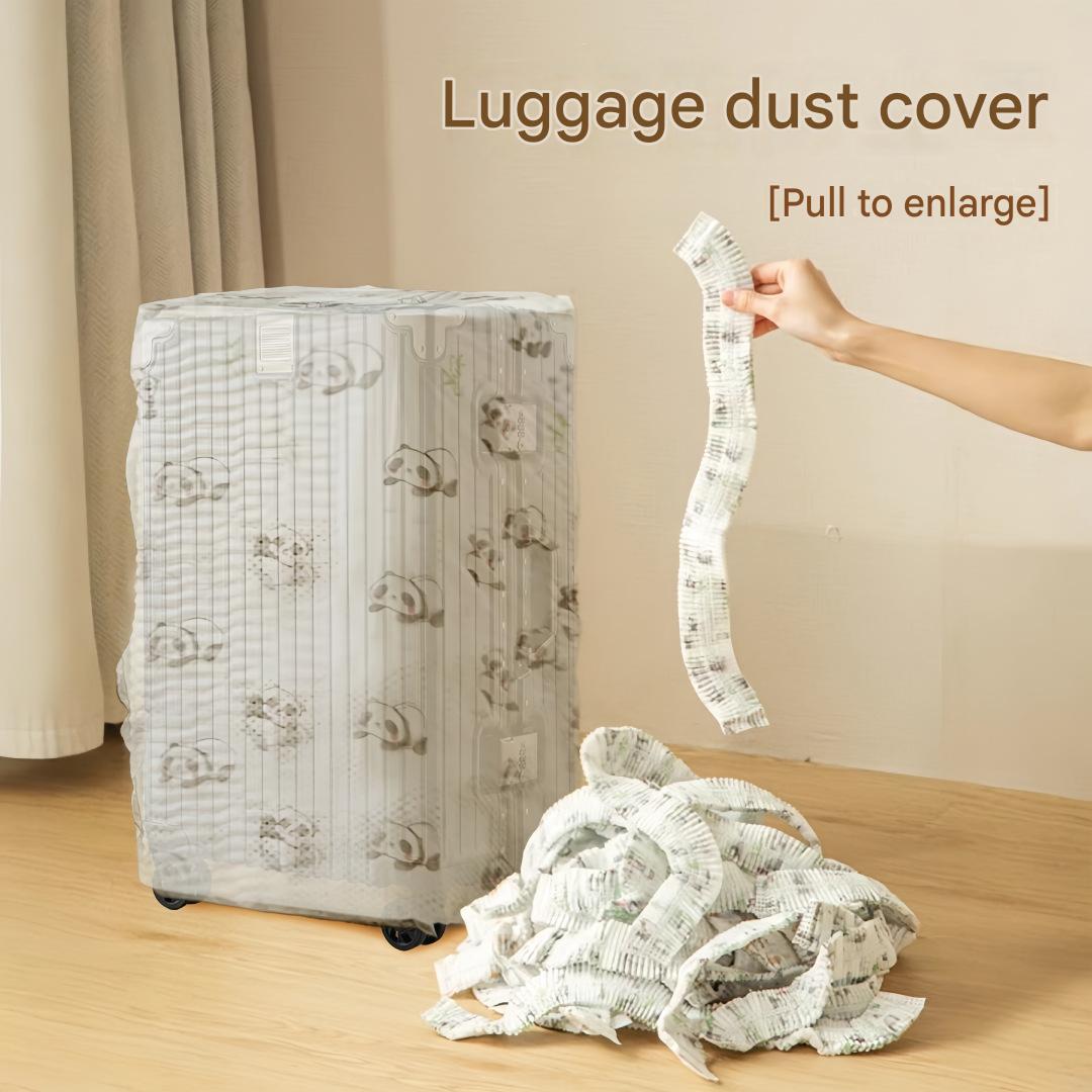 Luggage dust cover, universal all-inclusive disposable non-woven fabric travel trolley case storage protective cover, rainproof cover