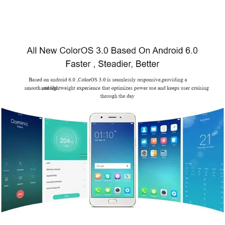 Refurbished OPPO A57 3GB RAM 32GB ROM Storage 5" Screen 2630 mAh Dual SIM 5MP+8MP Android Smartphones/ Mobile Phones