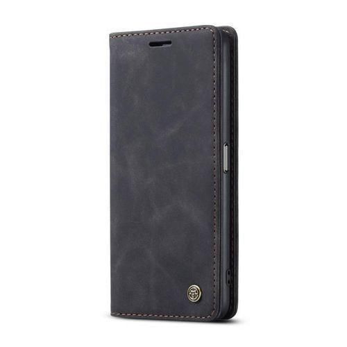 Caseme Brown Soft Leather Wallet Flip Cover Case for Tecno Camon 50/Camon 50 Pro