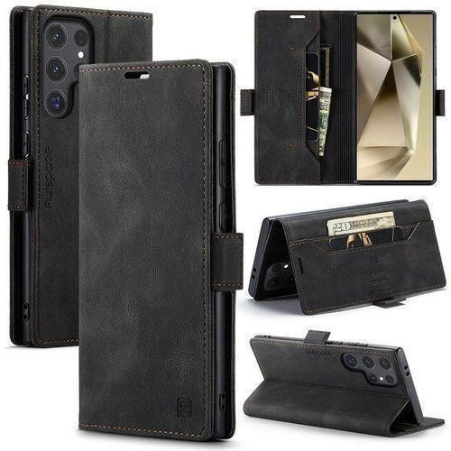 Caseme Brown Soft Leather Wallet Flip Cover Case for Tecno Camon 50/Camon 50 Pro