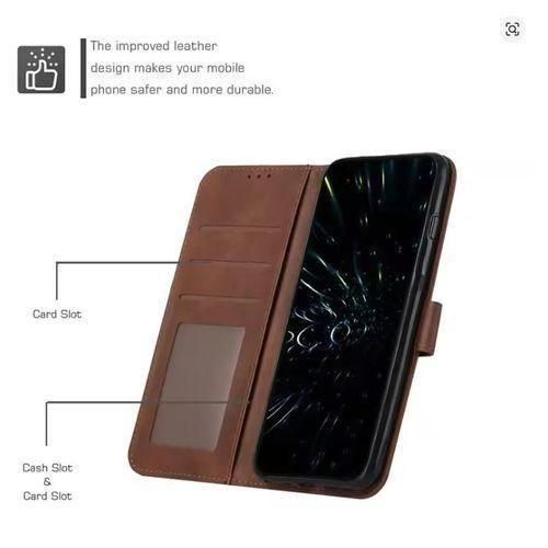 Tecno Camon 50 Pro/ Camon 50 Pro  Premium Vintage Leather Flip Wallet Case – Luxury Protective Cover for Stylish, Elegant & Durable Everyday Use