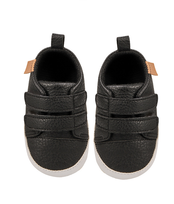 Meckior Baby Boys Girls Shoes Classic Unisex PU Leather Toddler Rubber Sole Anti-slip First Walkers Infant Moccasins Baby Shoes
