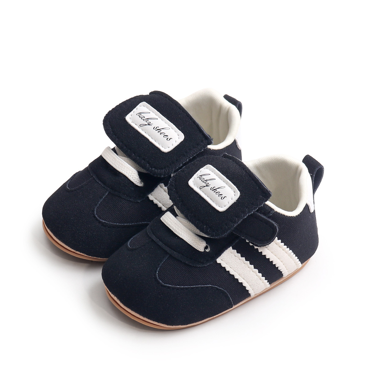 Spring And Summer Newborn Baby Boys And Girls First Walking Shoes Casual Sports Style Indoor Outdoor Toddler Shoes With TPR Sole