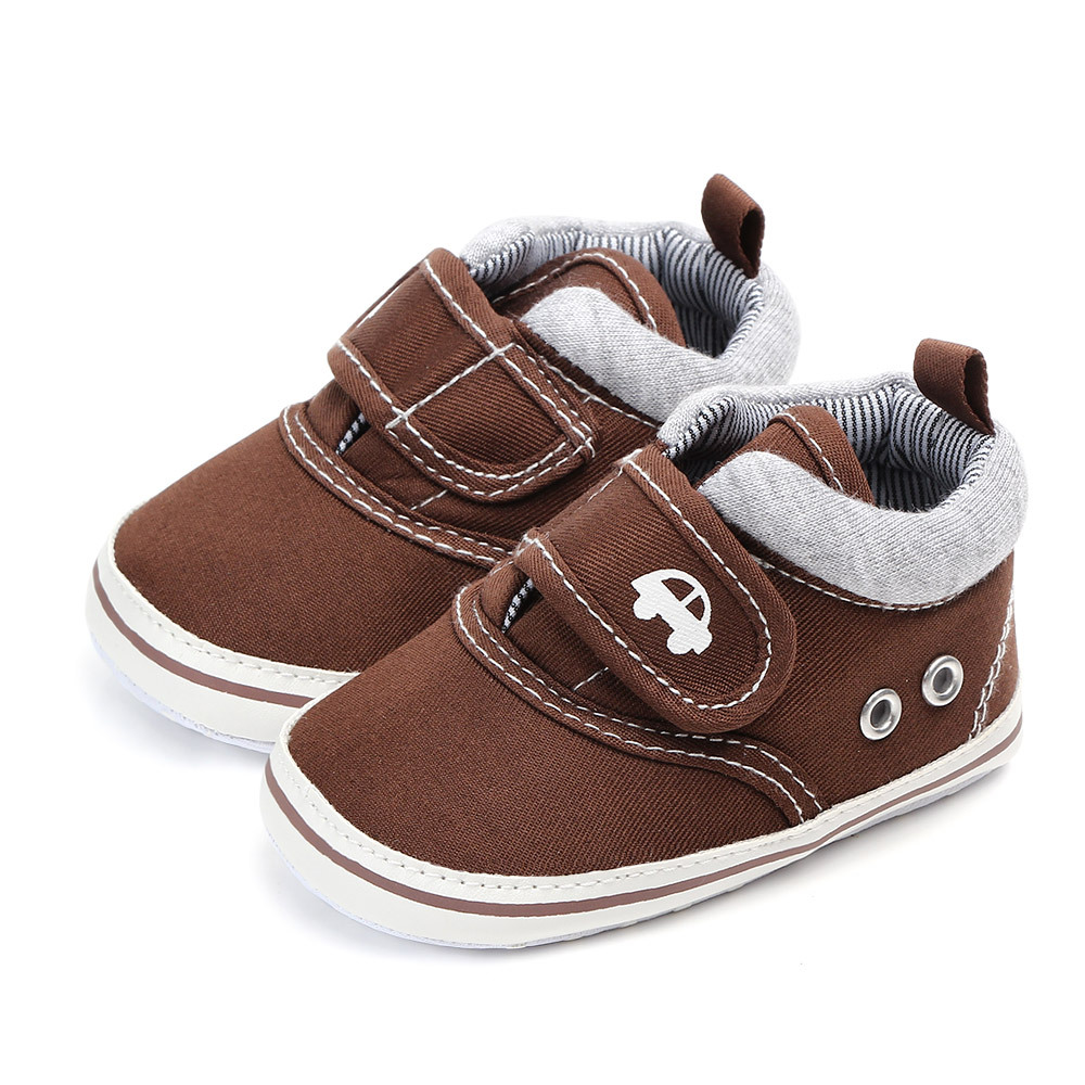 Newborn Baby Shoes, Boys and Girls Baby Shoes, Canvas Baby SAports Shoes, anti Slip Soft Sole, Baby's First Walk 0-18 Months