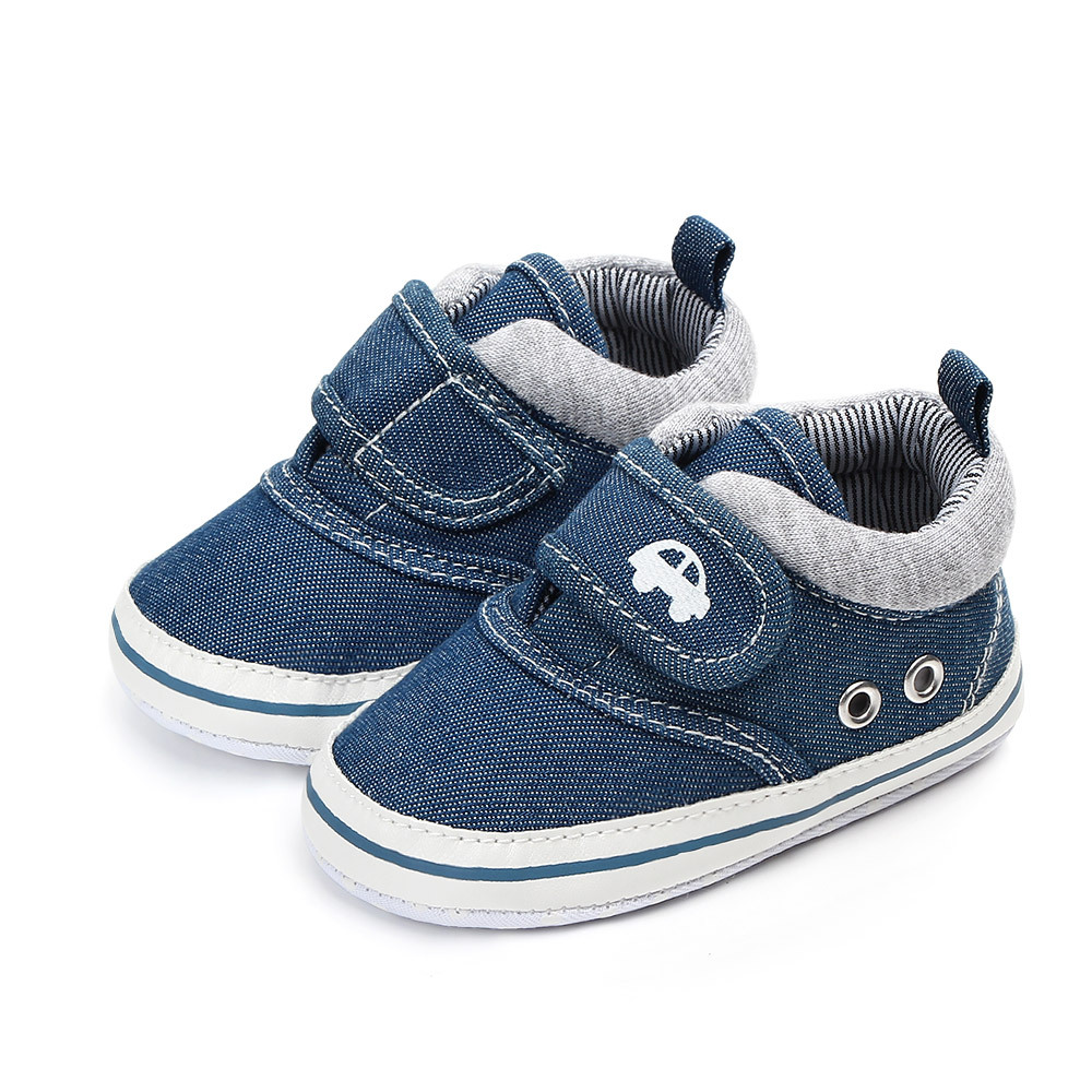 Newborn Baby Shoes, Boys and Girls Baby Shoes, Canvas Baby SAports Shoes, anti Slip Soft Sole, Baby's First Walk 0-18 Months