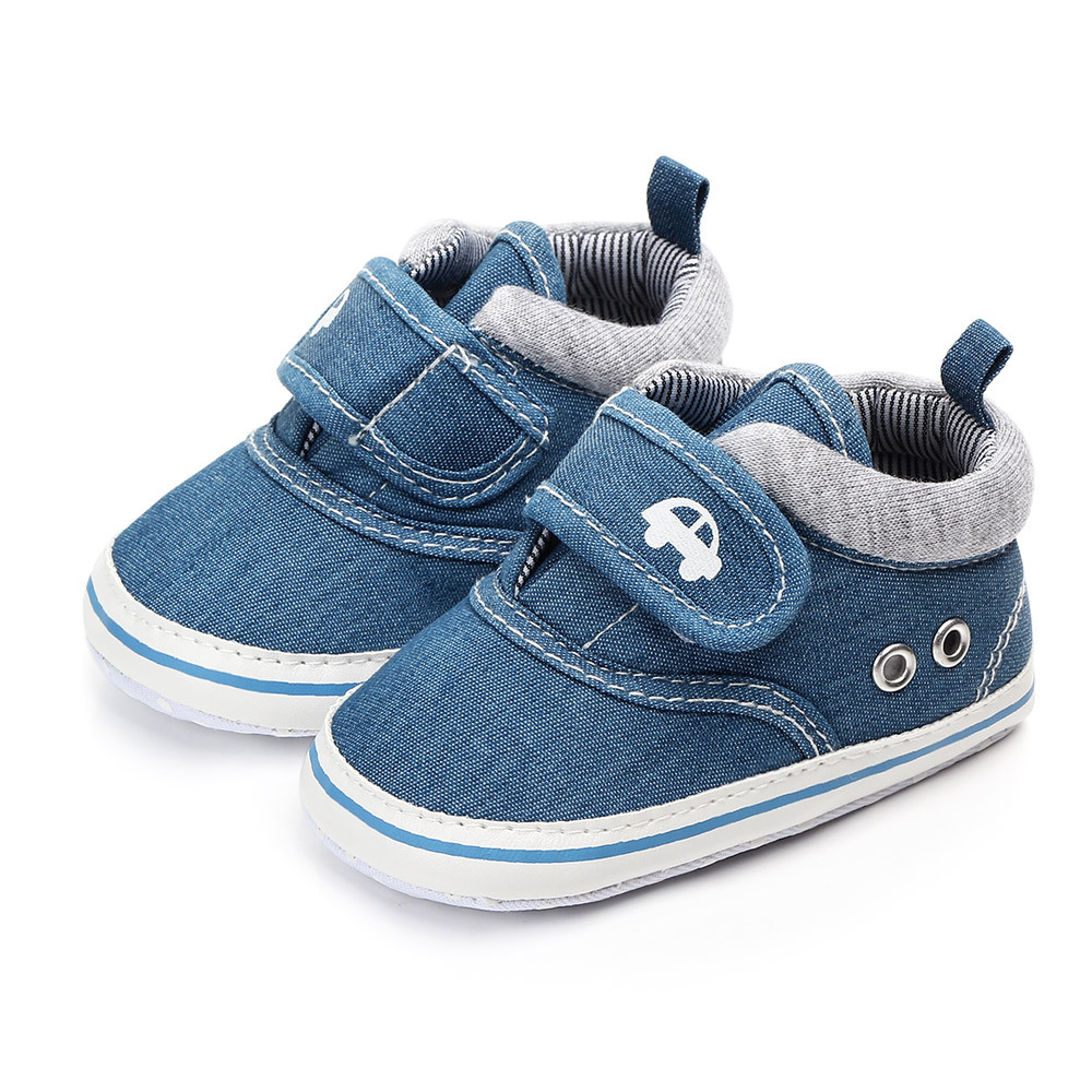 Newborn Baby Shoes, Boys and Girls Baby Shoes, Canvas Baby SAports Shoes, anti Slip Soft Sole, Baby's First Walk 0-18 Months