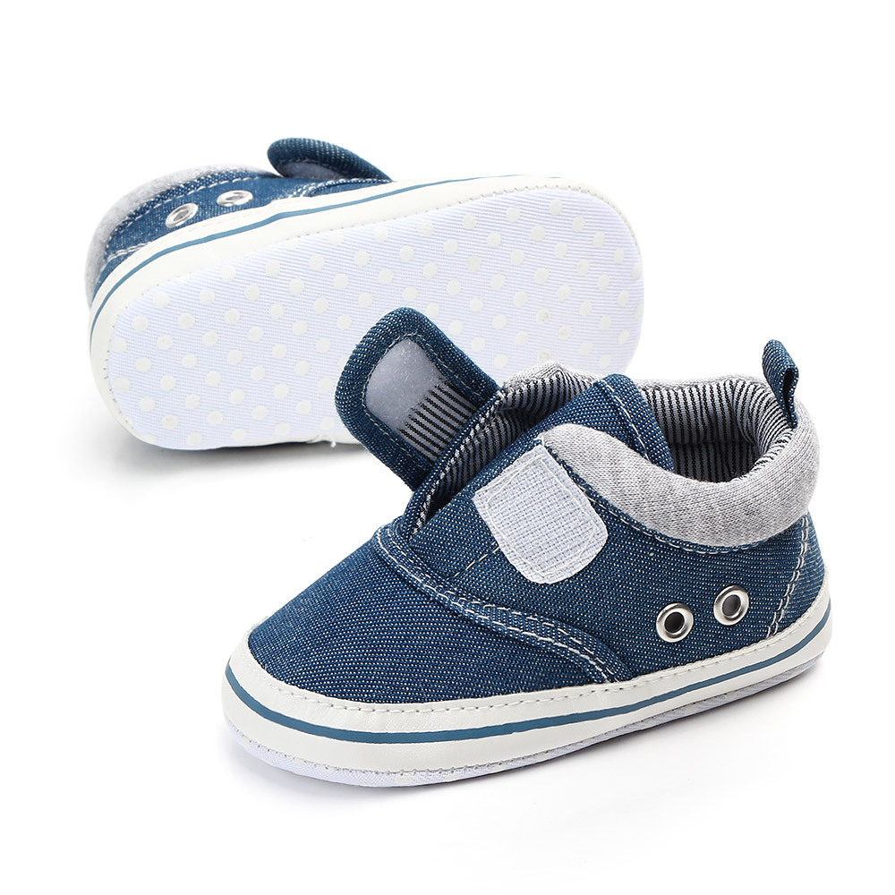 Newborn Baby Shoes, Boys and Girls Baby Shoes, Canvas Baby SAports Shoes, anti Slip Soft Sole, Baby's First Walk 0-18 Months