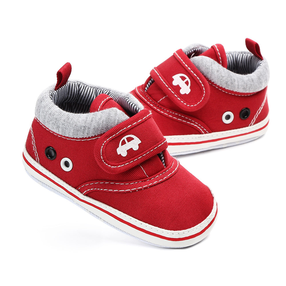 Newborn Baby Shoes, Boys and Girls Baby Shoes, Canvas Baby SAports Shoes, anti Slip Soft Sole, Baby's First Walk 0-18 Months