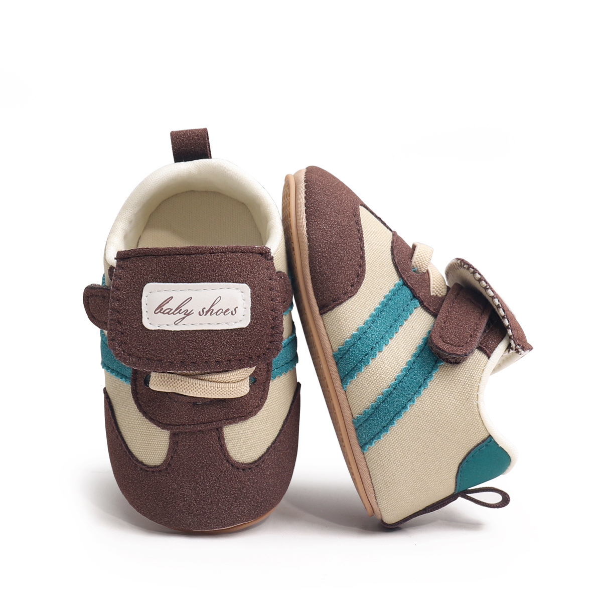 Spring And Summer Newborn Baby Boys And Girls First Walking Shoes Casual Sports Style Indoor Outdoor Toddler Shoes With TPR Sole