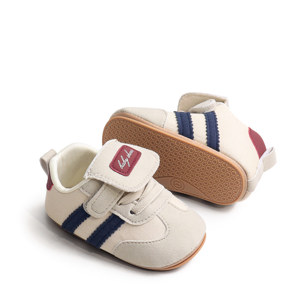 Spring And Summer Newborn Baby Boys And Girls First Walking Shoes Casual Sports Style Indoor Outdoor Toddler Shoes With TPR Sole