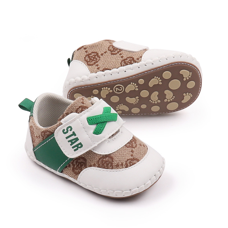2026 Spring and Autumn Boys and Girls Soft Rubber Sole 0-1 Years Old Baby Anti-Slip Leisure Shoes for Learning to Walk