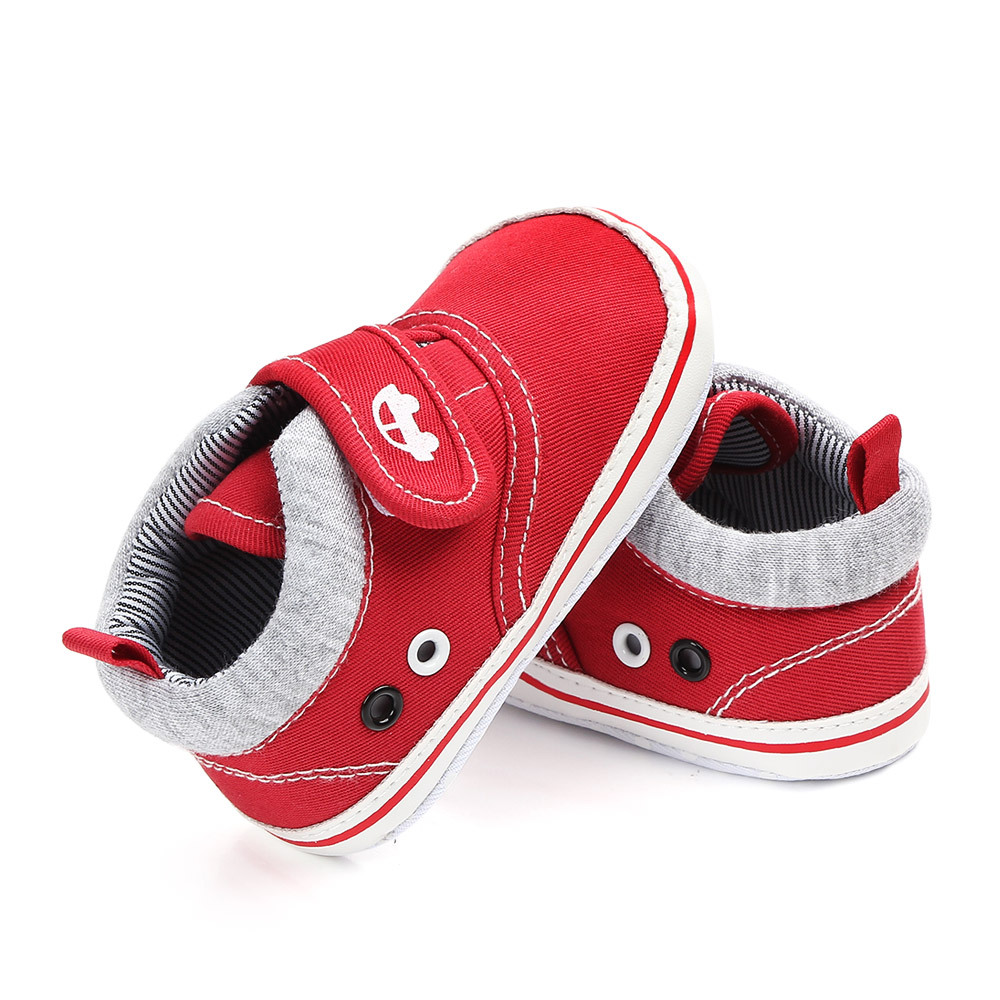 Newborn Baby Shoes, Boys and Girls Baby Shoes, Canvas Baby SAports Shoes, anti Slip Soft Sole, Baby's First Walk 0-18 Months
