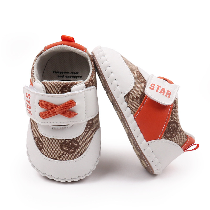 2026 Spring and Autumn Boys and Girls Soft Rubber Sole 0-1 Years Old Baby Anti-Slip Leisure Shoes for Learning to Walk