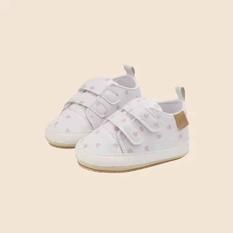 Meckior Baby Boys Girls Shoes Classic Unisex PU Leather Toddler Rubber Sole Anti-slip First Walkers Infant Moccasins Baby Shoes